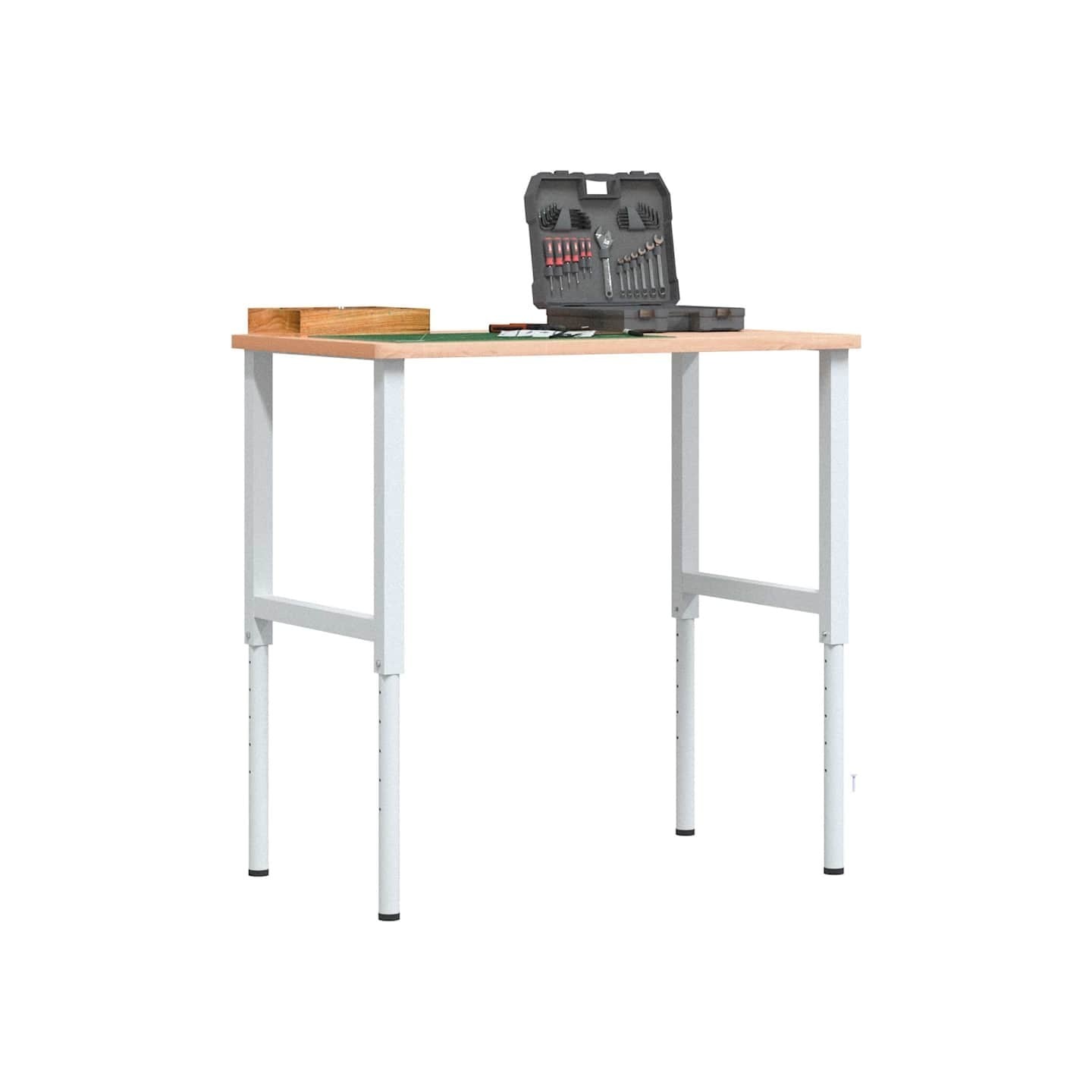 Cadres d'établi réglables 2 pcs Métal 55x(69-95,5) cm Gris