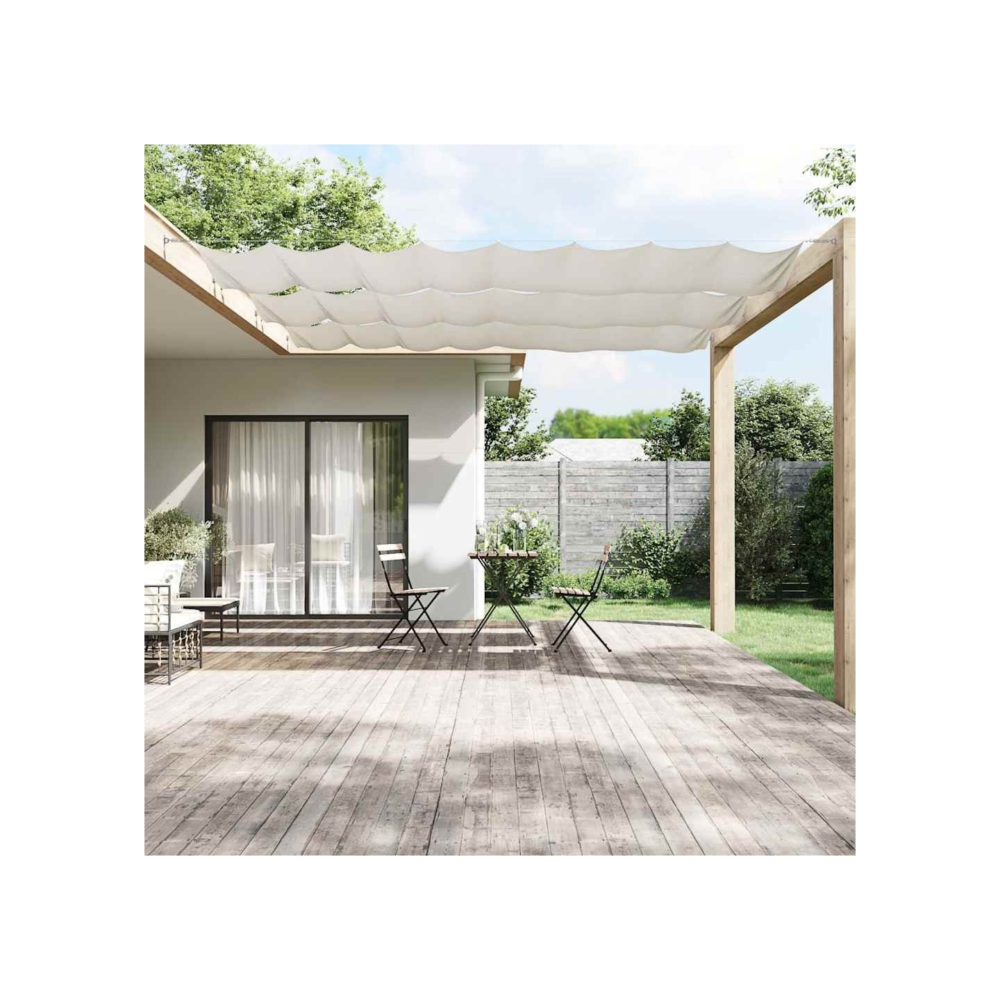 Auvent vertical Blanc 100x1000 cm Tissu oxford