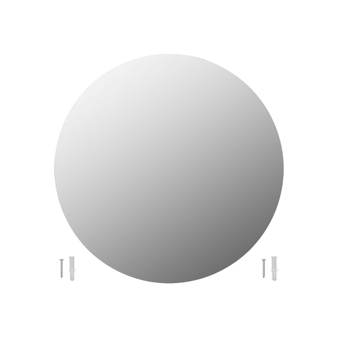 Miroirs muraux 2 pcs 50 cm Rond Verre
