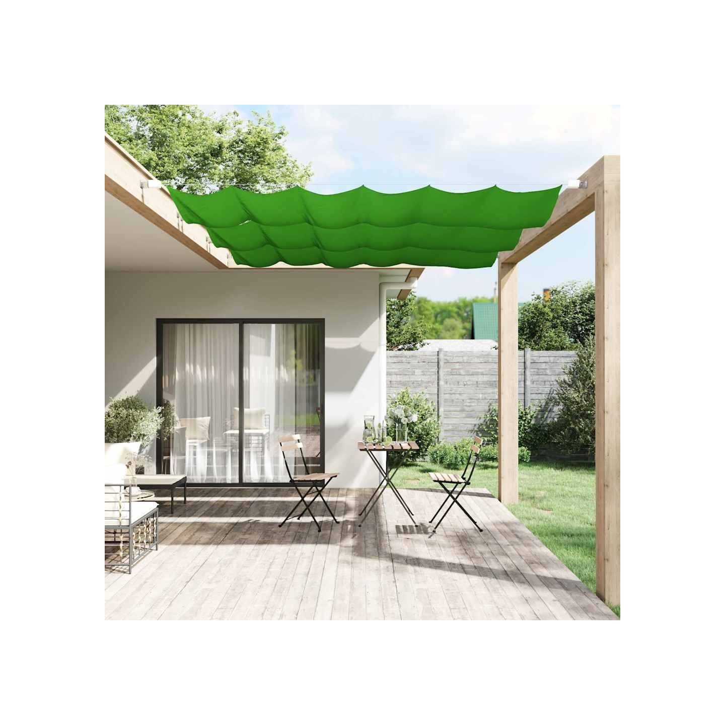 Auvent vertical Vert clair 60x270 cm Tissu oxford