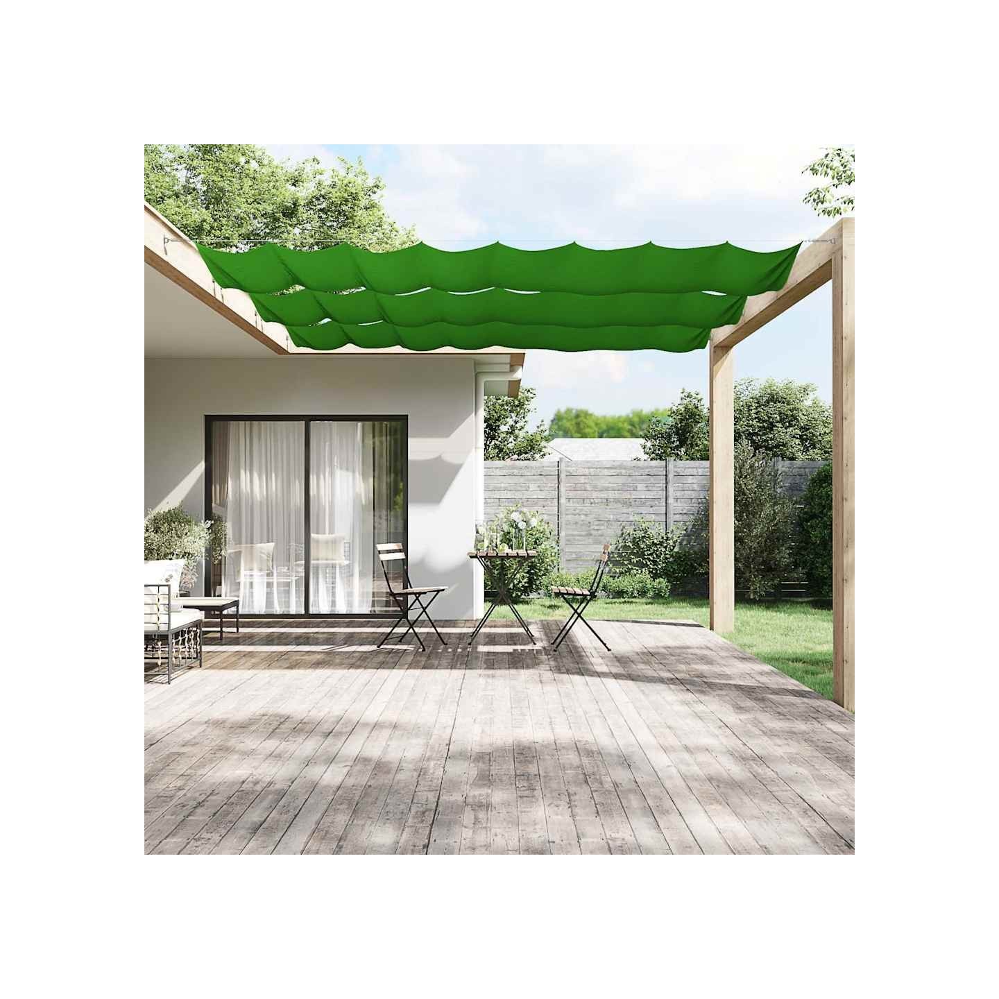 Auvent vertical Vert clair 60x1000 cm Tissu oxford