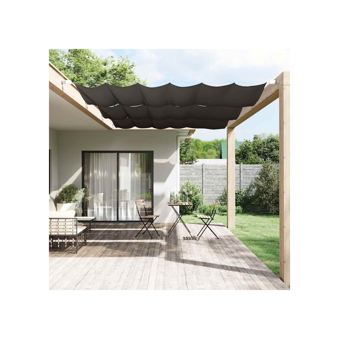 Auvent vertical Anthracite 140x270 cm Tissu oxford