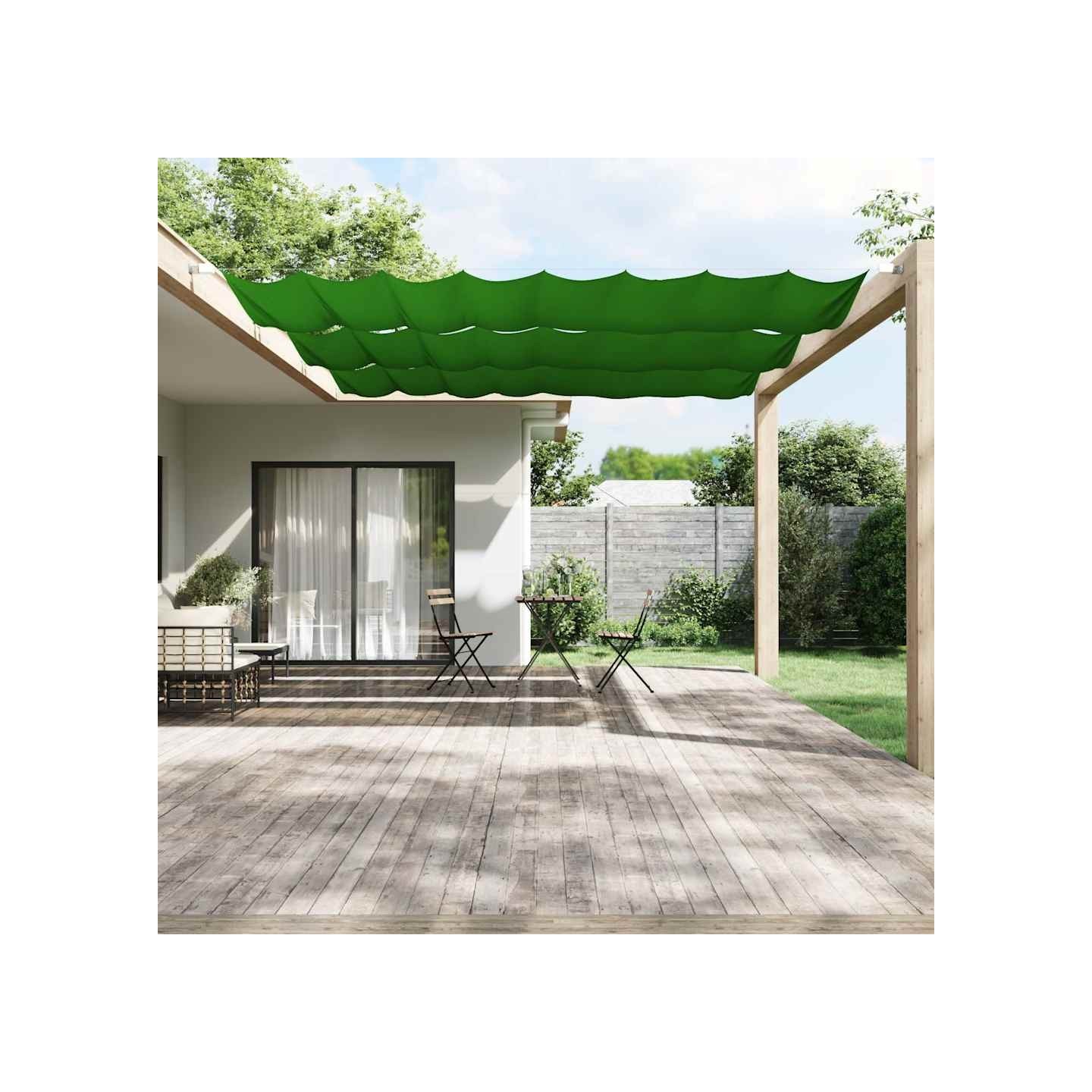 Auvent vertical Vert clair 140x360 cm Tissu oxford