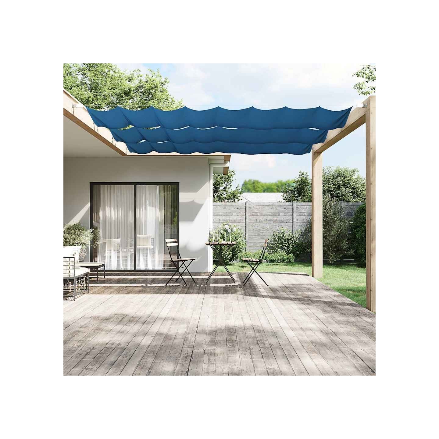Auvent vertical Bleu 60x420 cm Tissu oxford