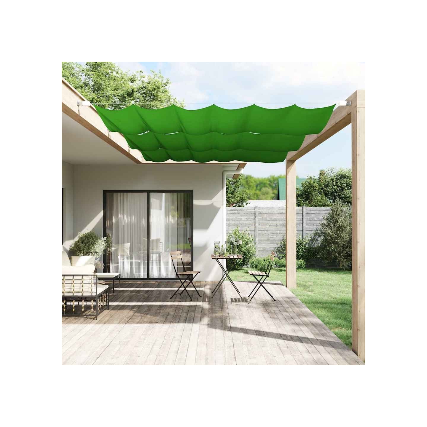 Auvent vertical Vert clair 140x270 cm Tissu oxford
