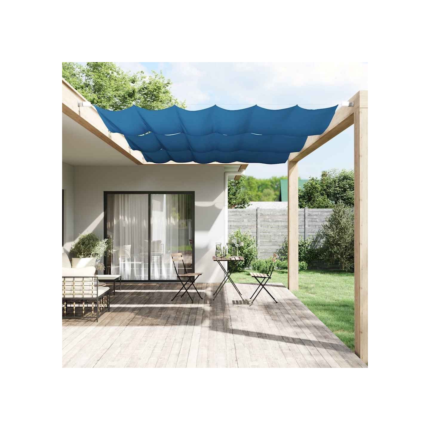Auvent vertical Bleu 140x270 cm Tissu oxford