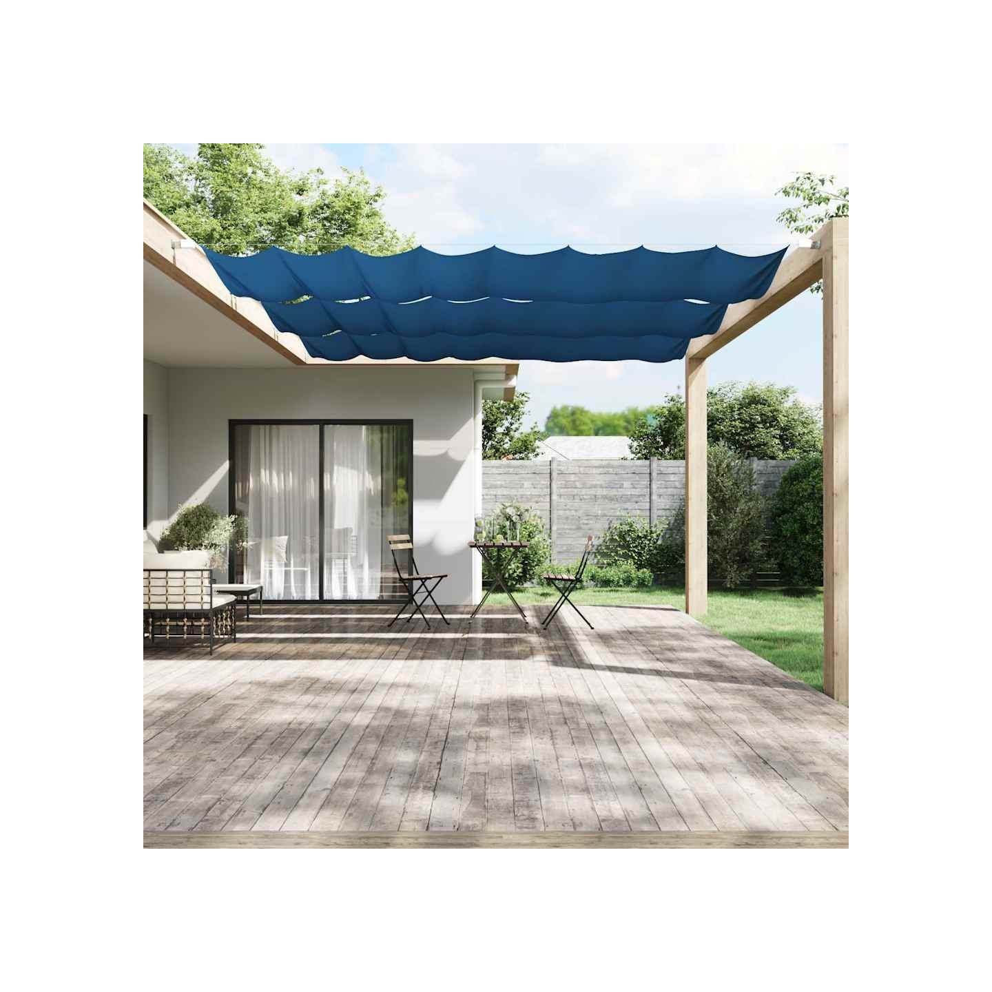 Auvent vertical Bleu 140x420 cm Tissu oxford