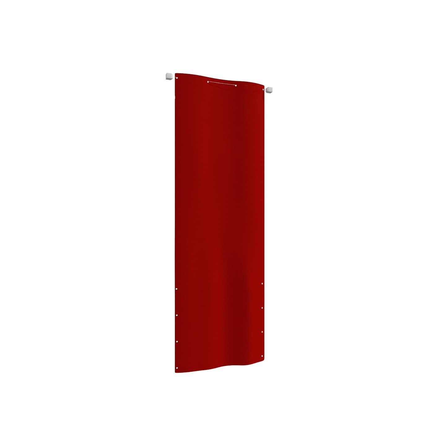 Écran de balcon Rouge 80x240 cm Tissu Oxford