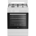 Cuisinière gaz Beko FBG62121WD 60 cm four 64 L | Nimestore