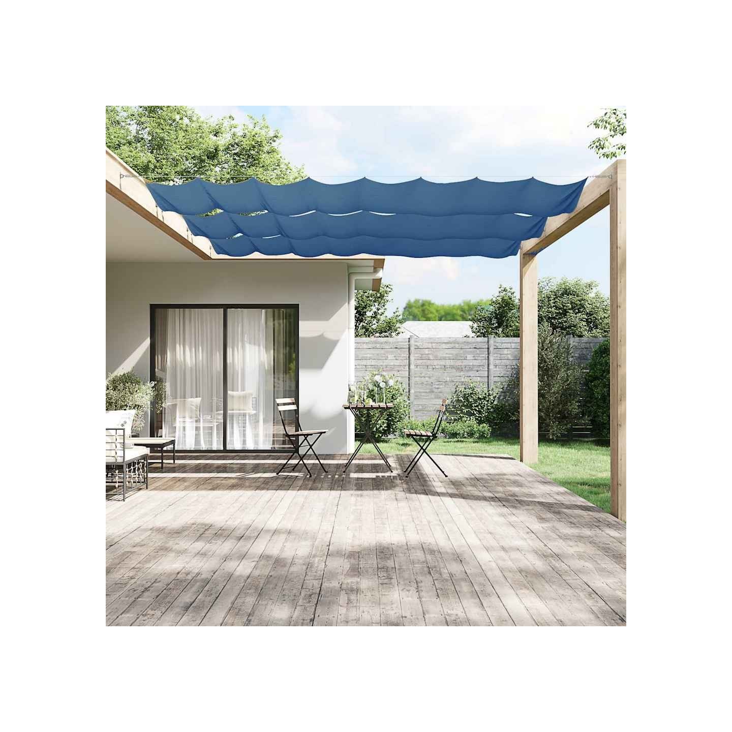 Auvent vertical Bleu 140x1200 cm Tissu oxford