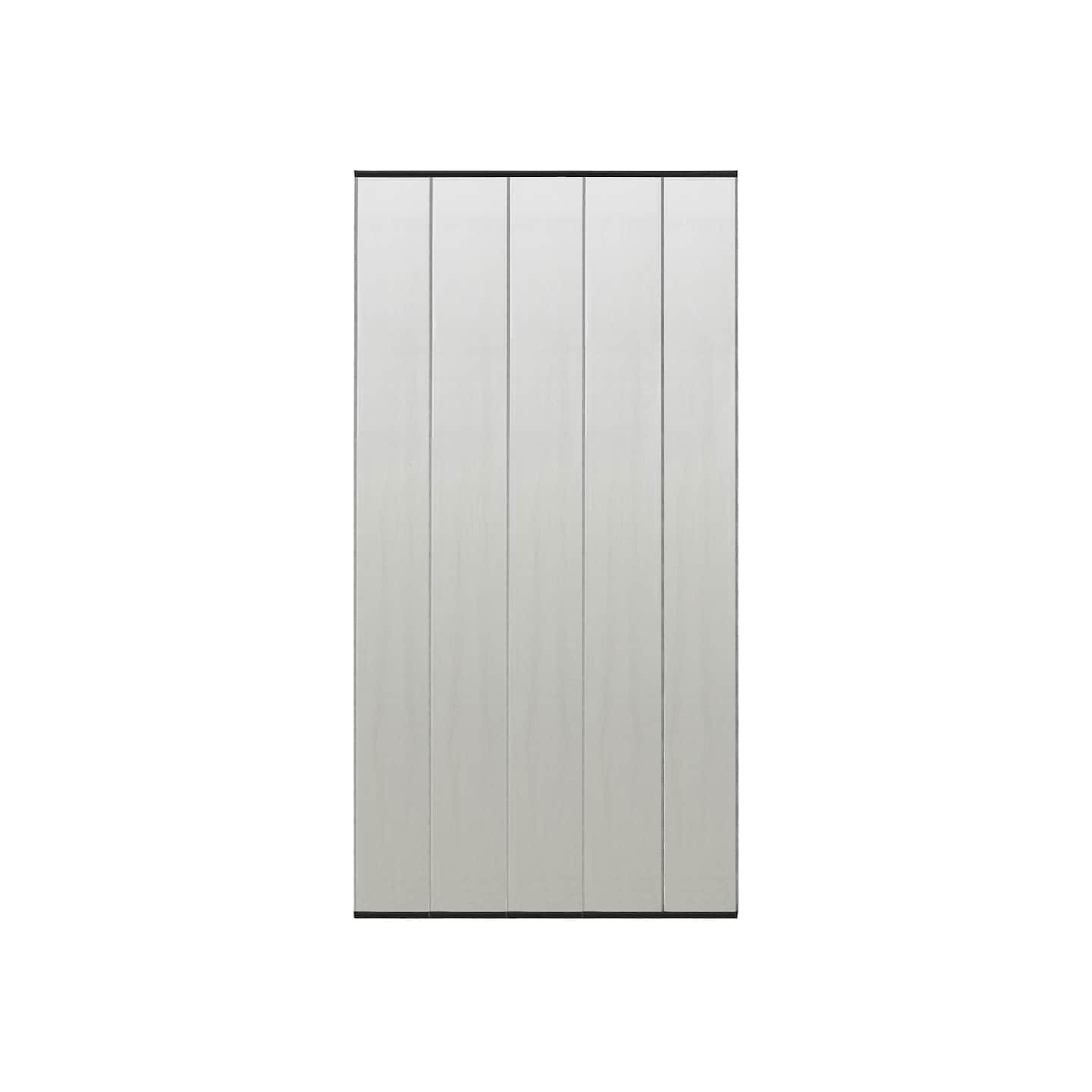 Moustiquaire de porte rideau en maille 5 pcs Noir 120x240 cm