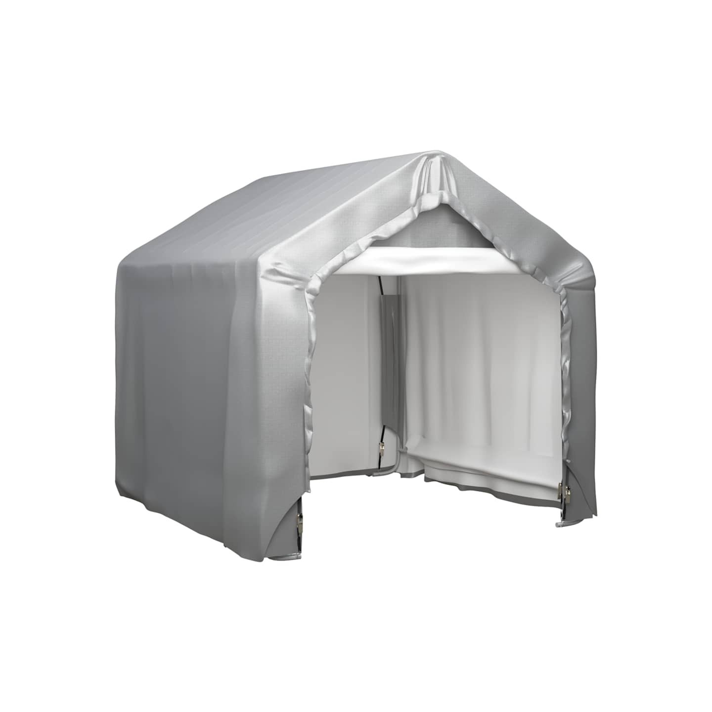 Tente de rangement Gris 180x180 cm Acier galvanisé