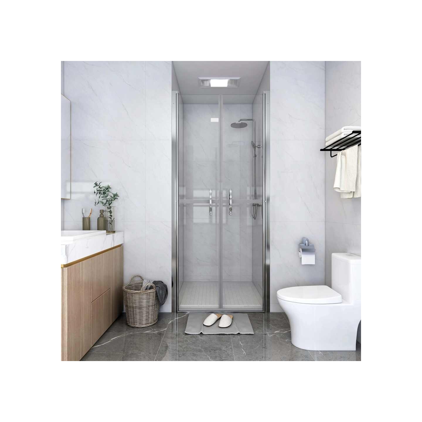 Porte de douche ESG transparent 81x190 cm