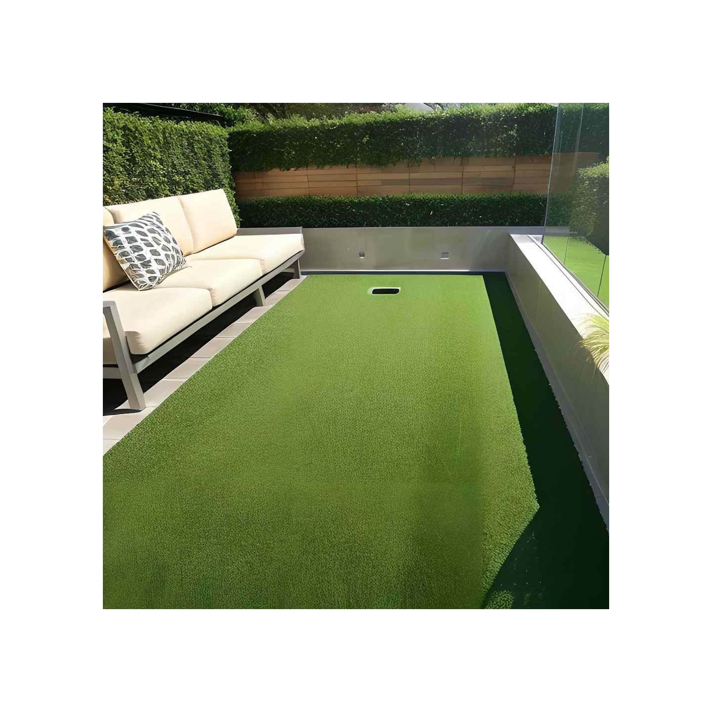 Gazon artificiel 7/9 mm 1x8 m Vert