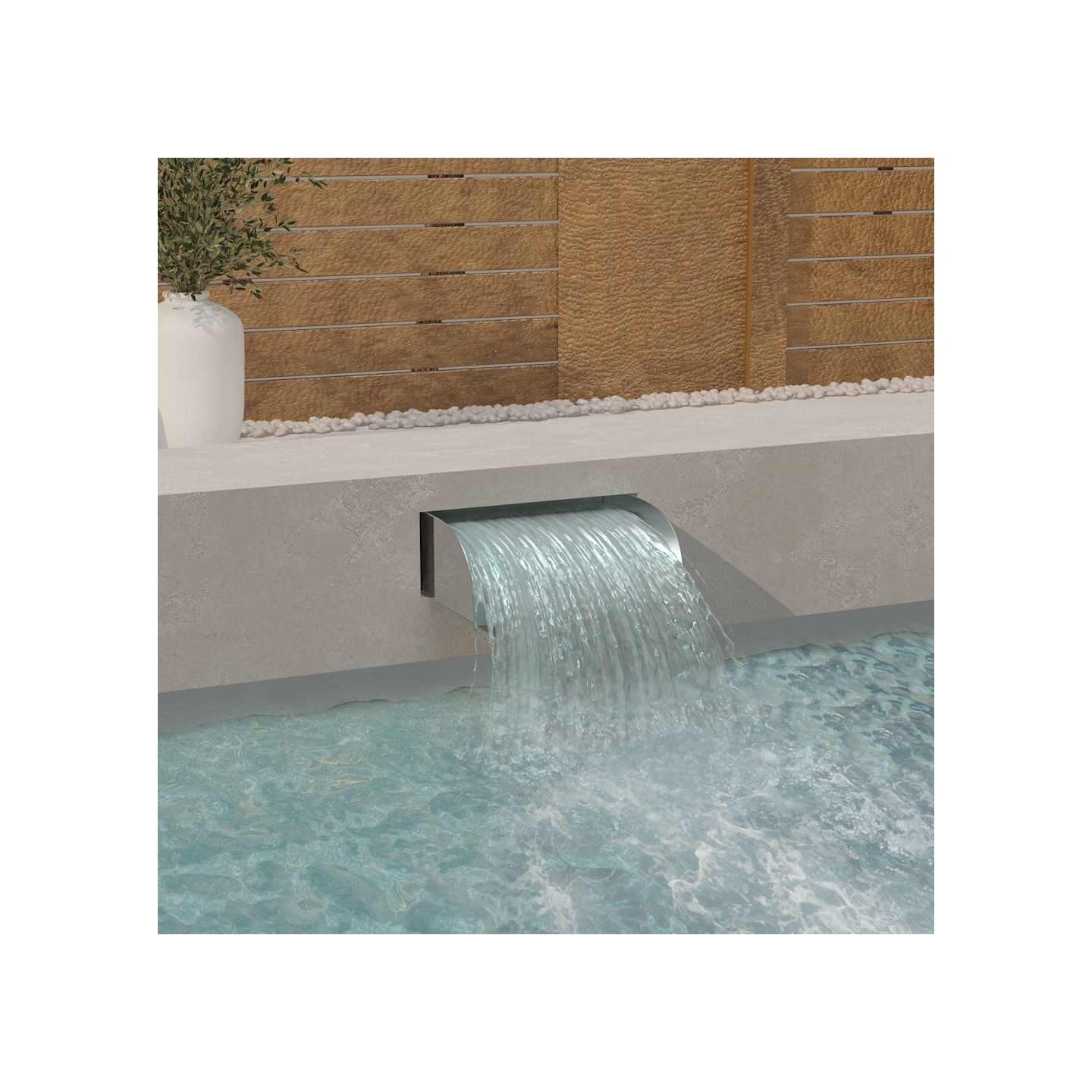 Cascade 45x34x14 cm Acier inoxydable 304