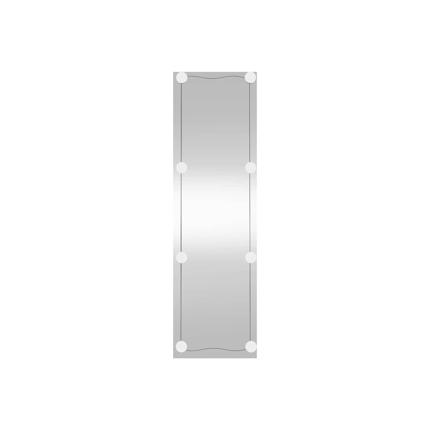 Miroir mural avec lumières LED 30x100 cm verre rectangulaire