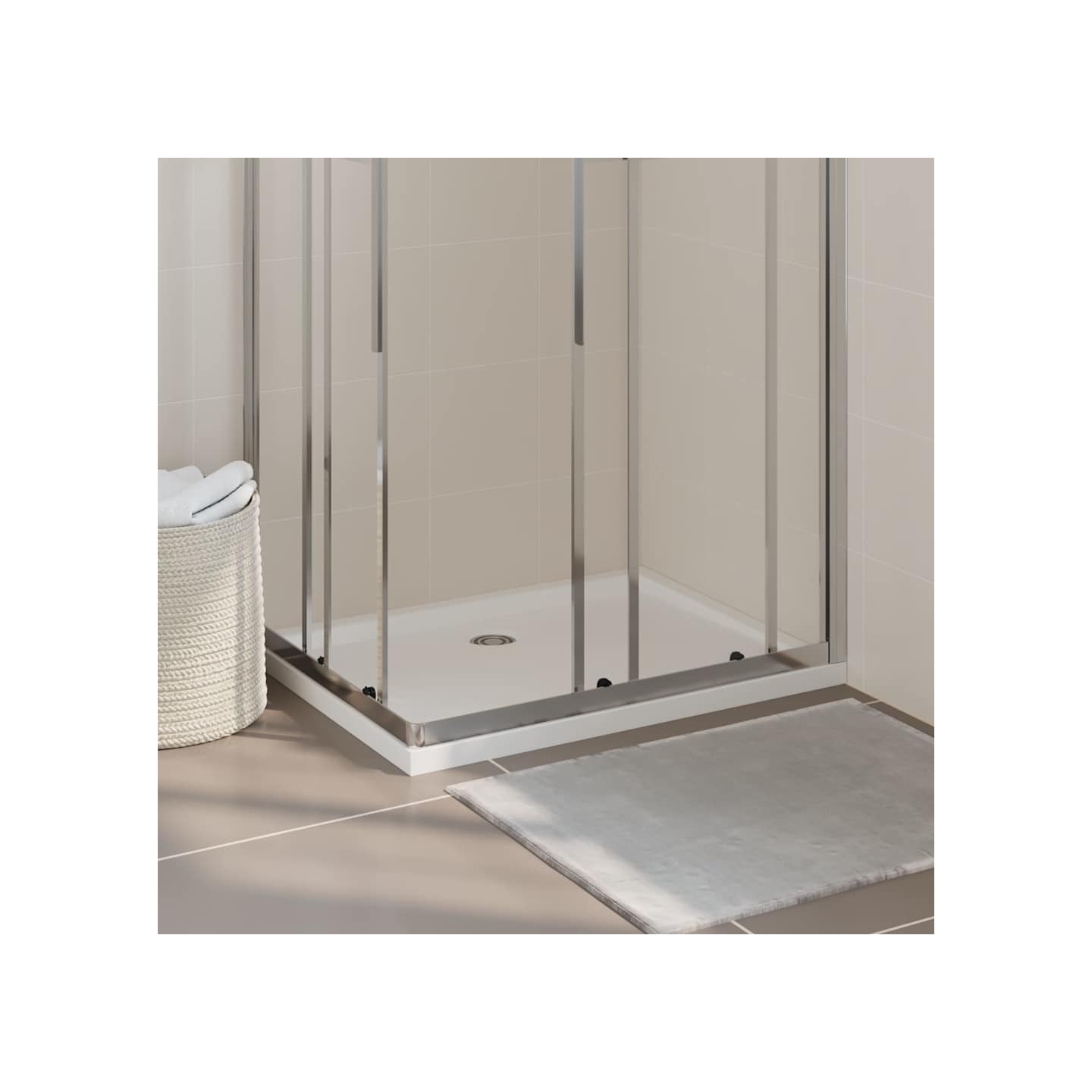 Receveur de douche rectangulaire ABS 70x90 cm