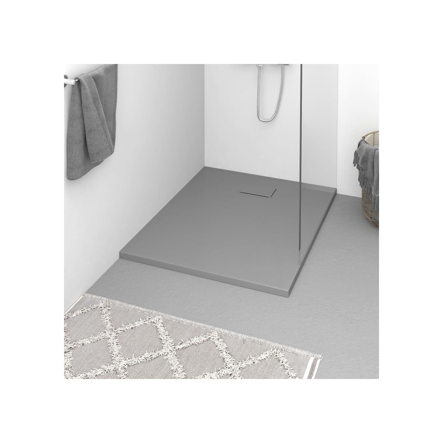 Receveur de douche SMC Gris 100x80 cm