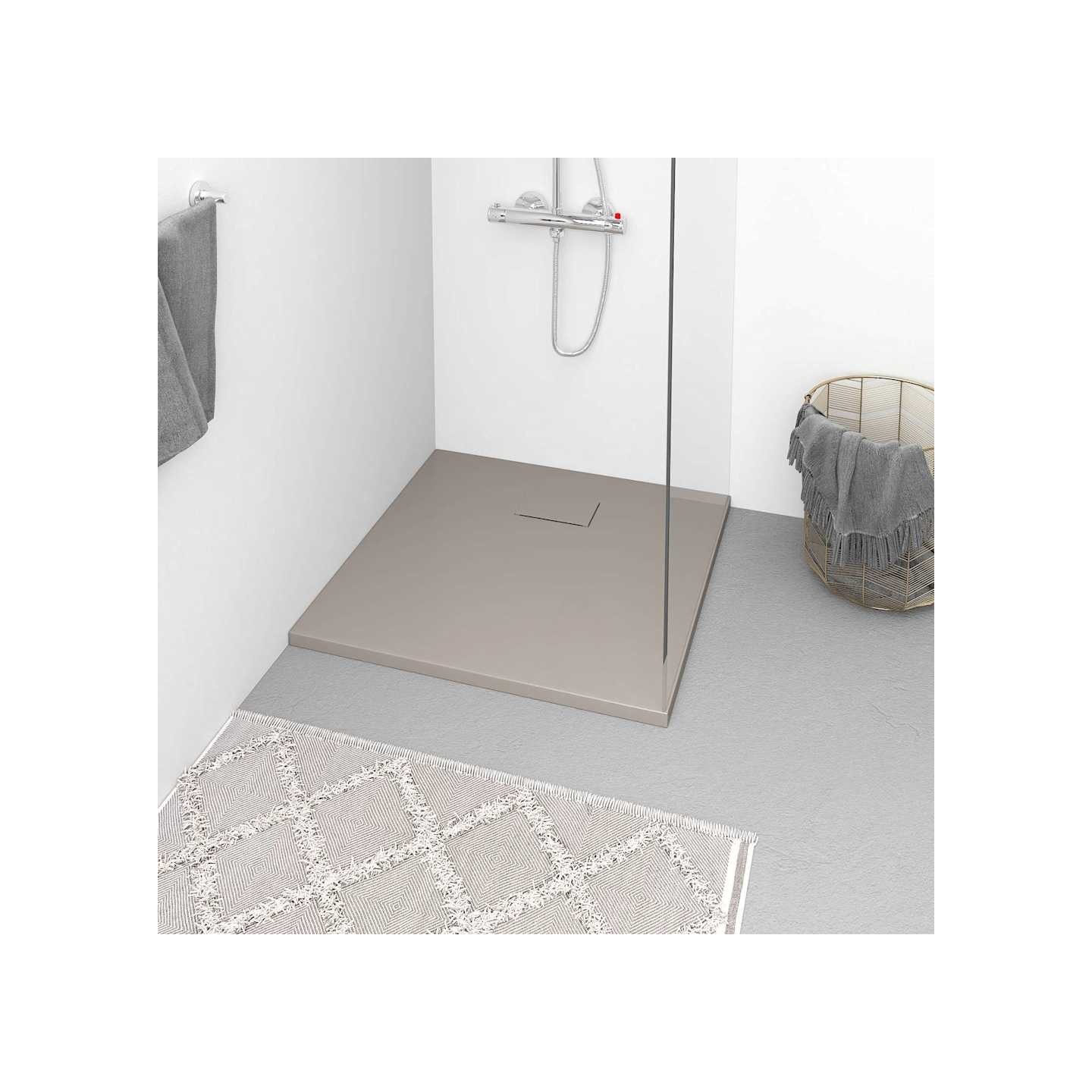 Receveur de douche SMC Marron 90x90 cm