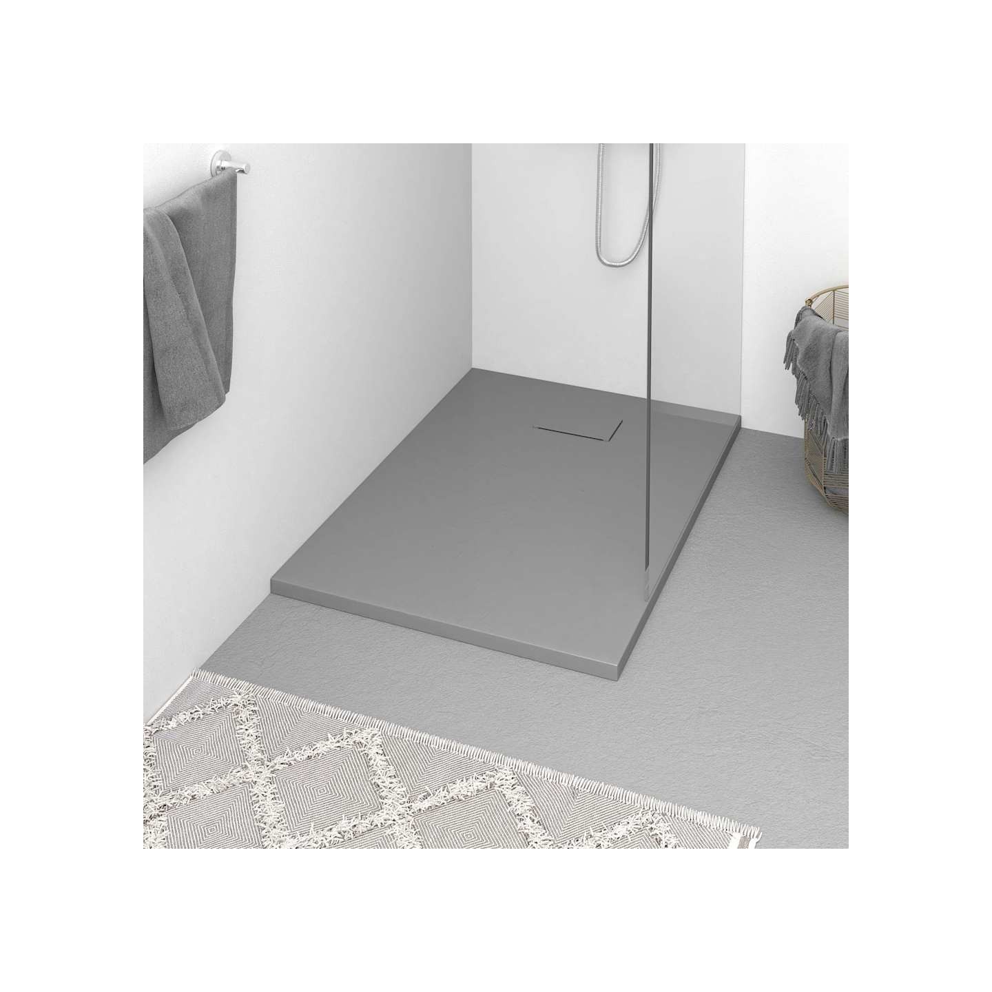 Receveur de douche SMC Gris 100x70 cm