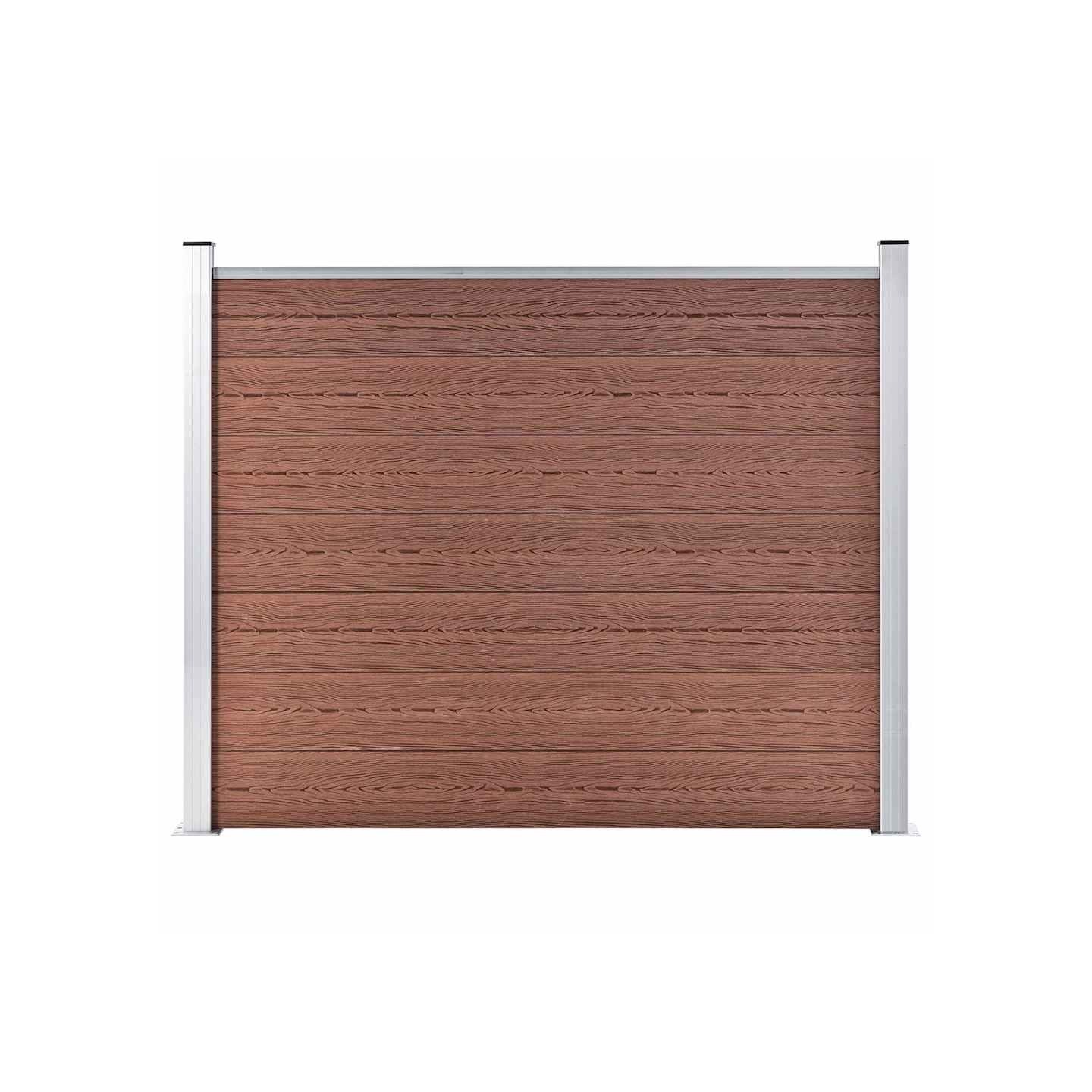Panneau de clôture WPC 180x146 cm Marron