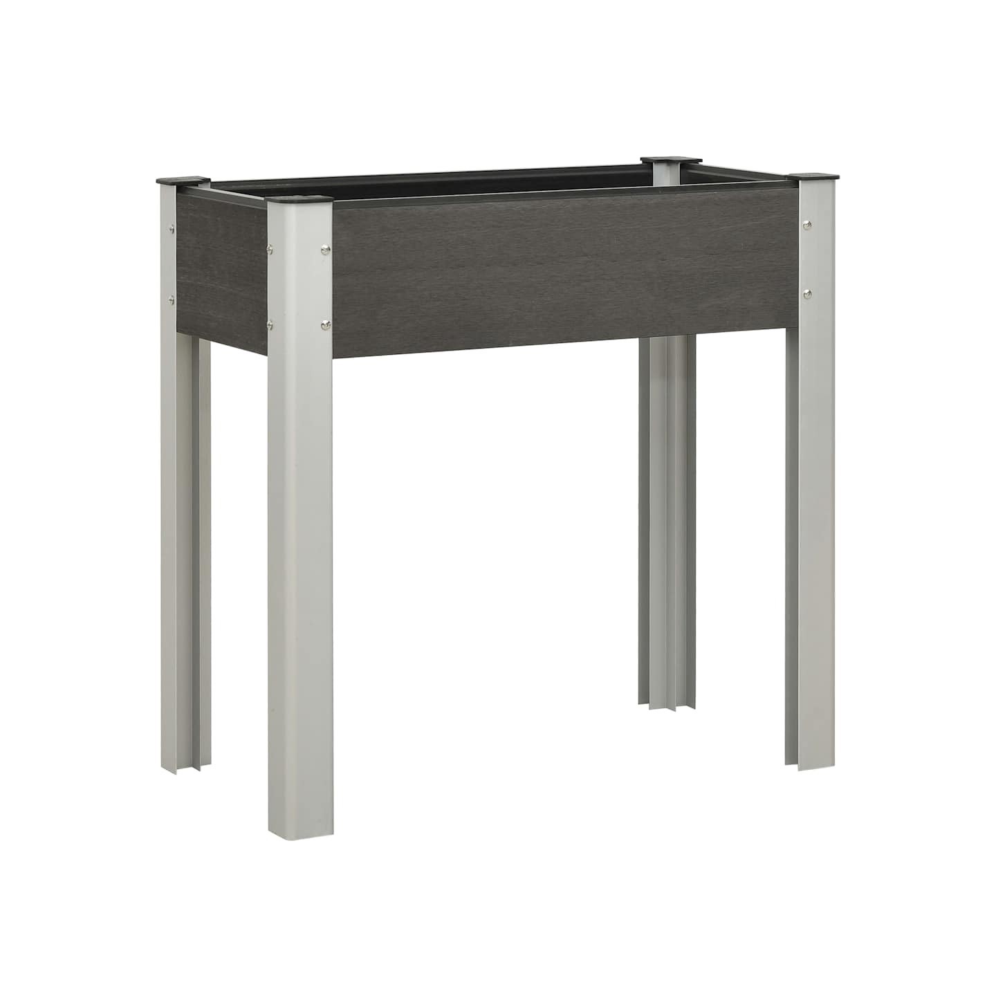 Lit surélevé de jardin 75x40x75 cm WPC Gris