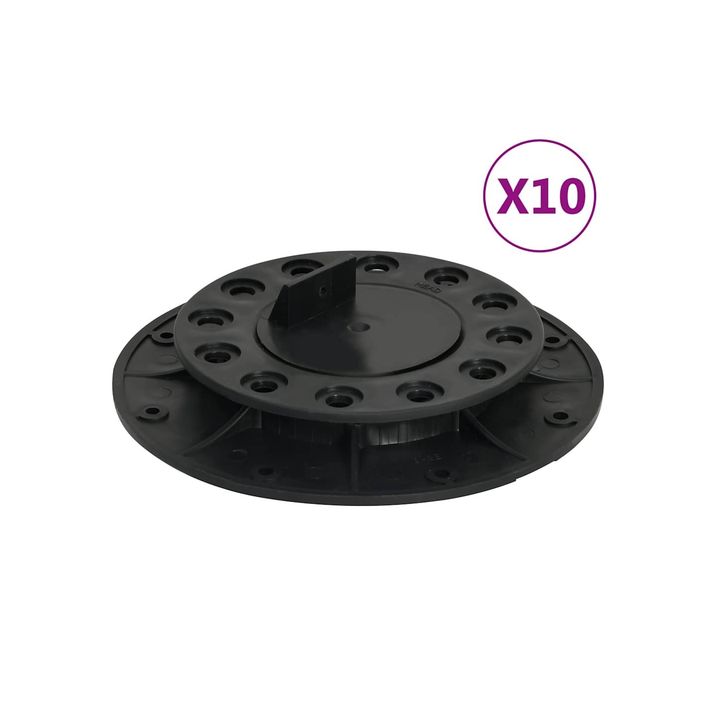 Pieds de terrasse réglables 10 pcs 20-30 mm