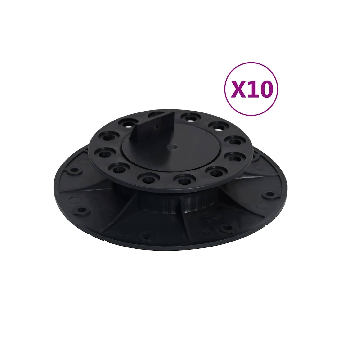 Pieds de terrasse réglables 10 pcs 25-40 mm
