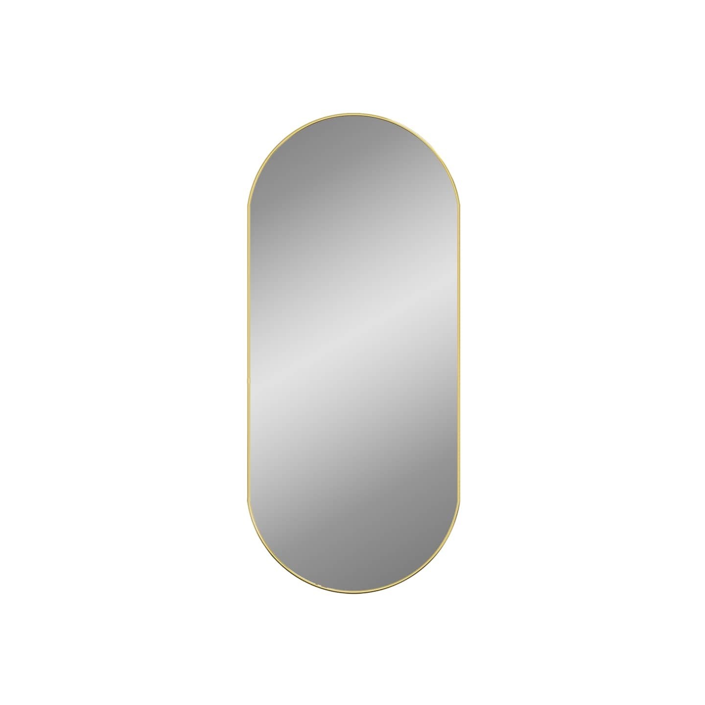 Miroir mural Doré 100x45 cm Ovale