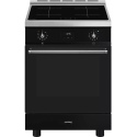 Cuisinière induction Smeg C6IPBLT2 noire four 70 L | Nimestore