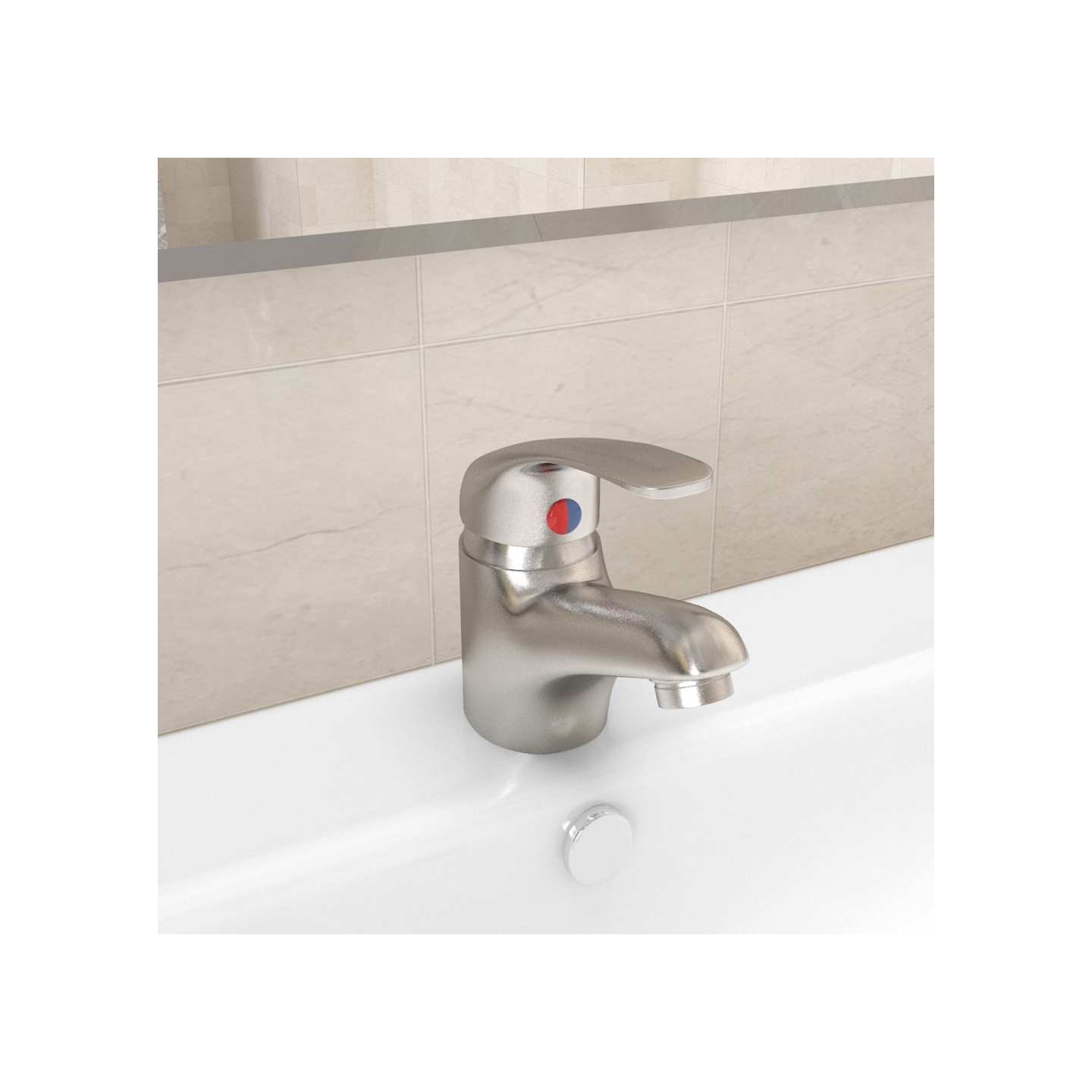 Mitigeur de lavabo Argenté 13x10 cm