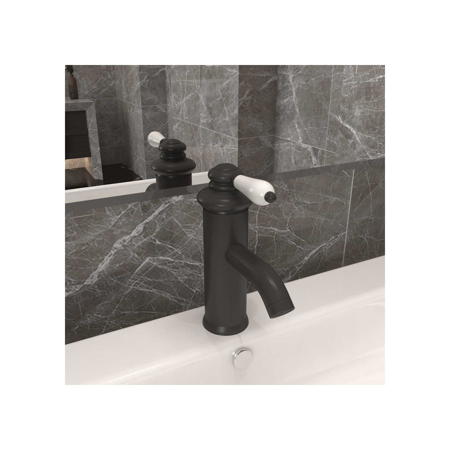 Robinet de lavabo de salle de bain Gris 130x180 mm