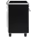 Cuisinière induction Smeg C6IPBLT2 noire four 70 L | Nimestore