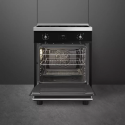 Cuisinière induction Smeg C6IPBLT2 noire four 70 L | Nimestore