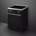 Cuisinière induction Smeg C6IPBLT2 noire four 70 L | Nimestore