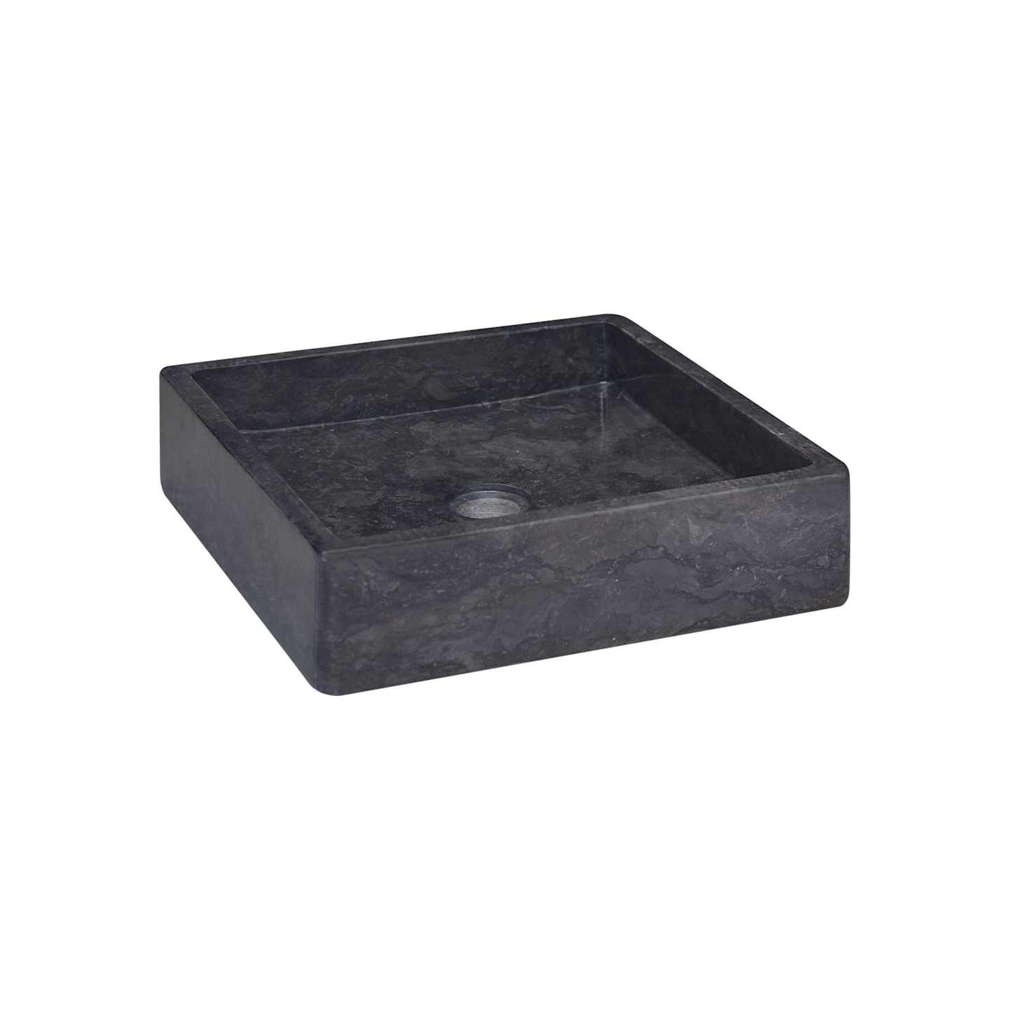Lavabo Noir 40x40x10 cm Marbre