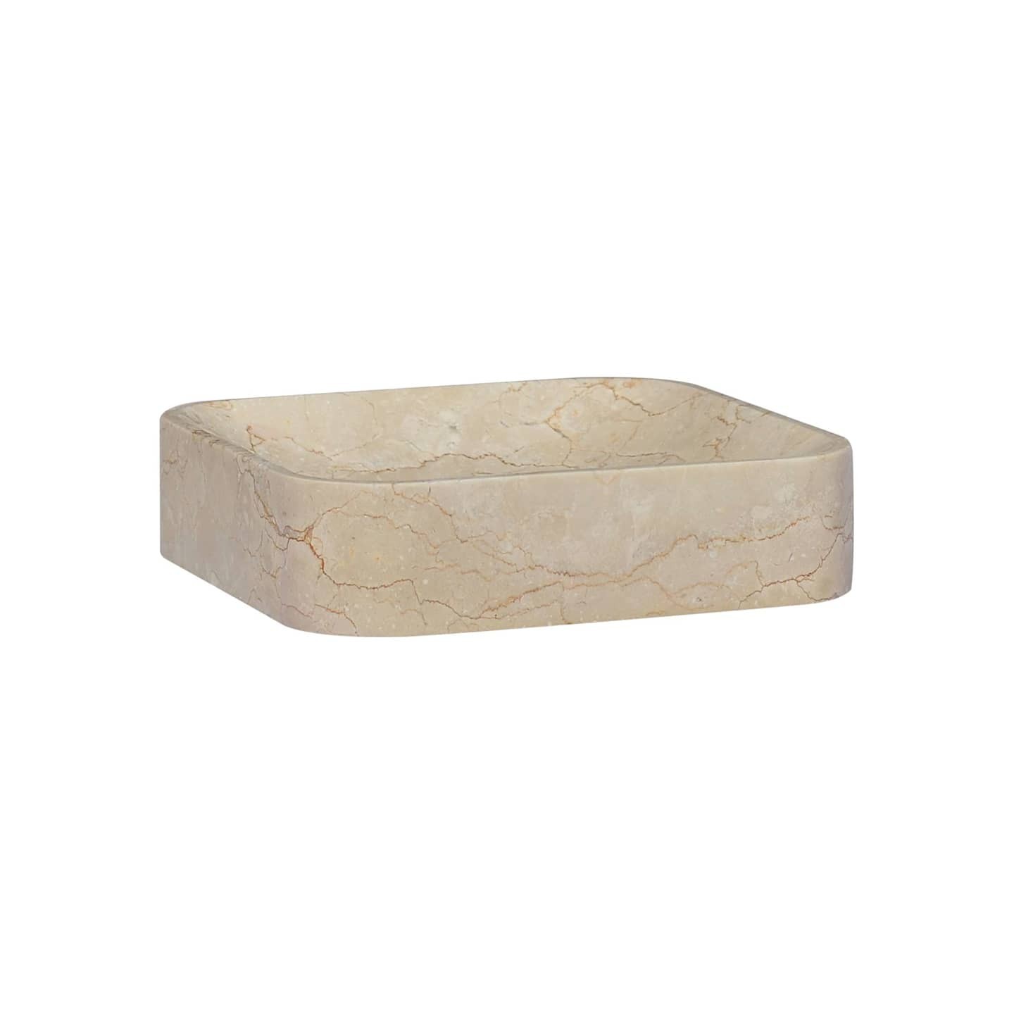 Lavabo Crème 40x40x10 cm Marbre