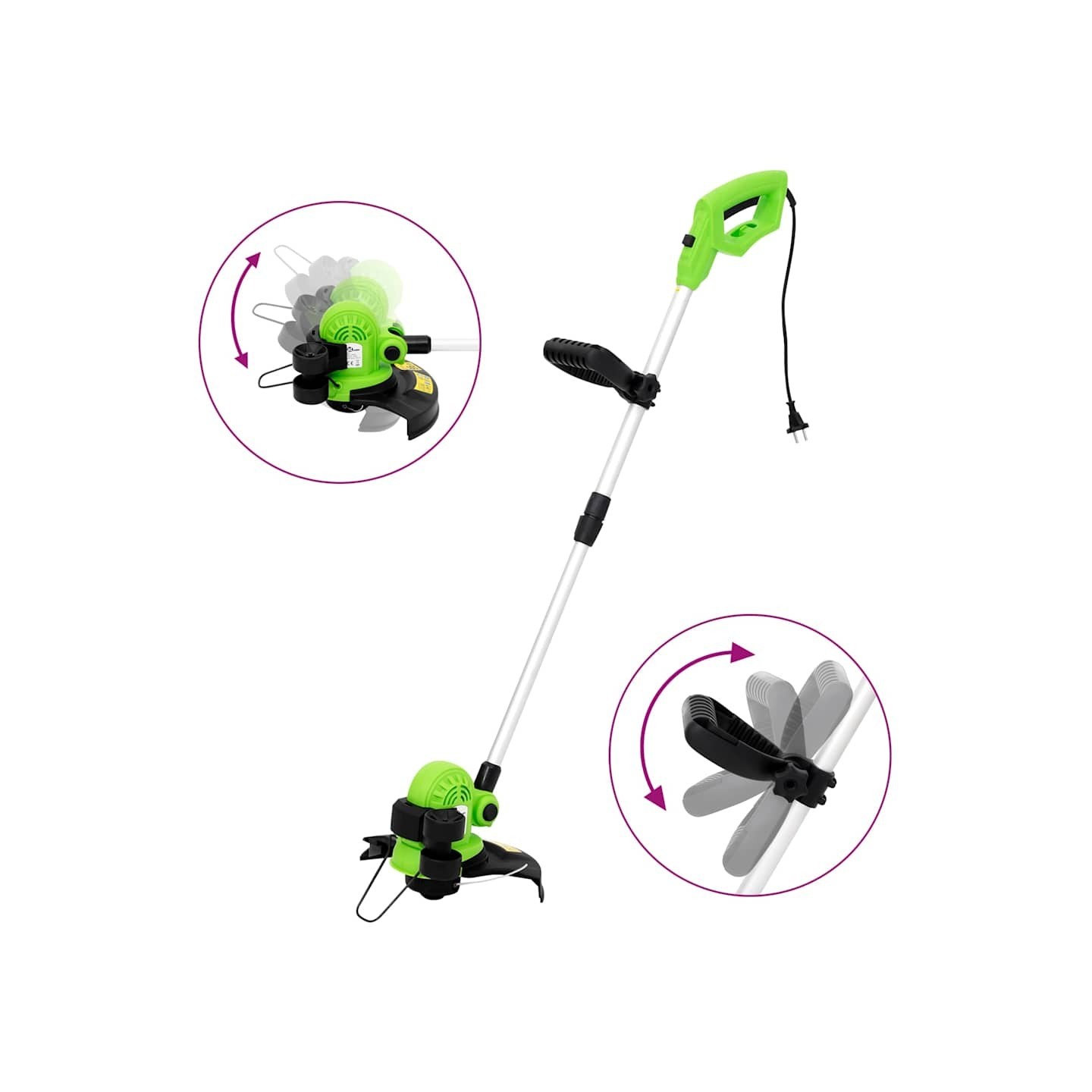 Coupe-herbe électrique à perche télescopique 29 cm 550 W