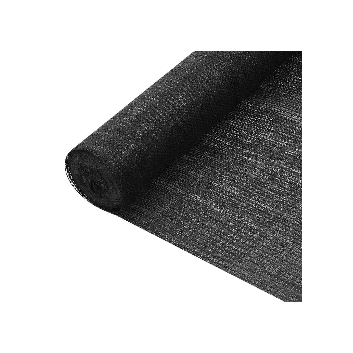Filet brise-vue Noir 1,8x25 m PEHD 75 g/m²