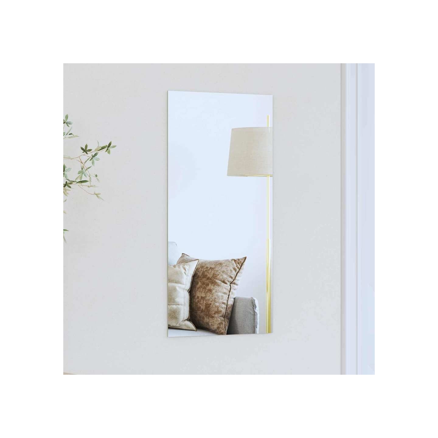 Miroir mural Rectangulaire 30 x 60 cm verre trempé