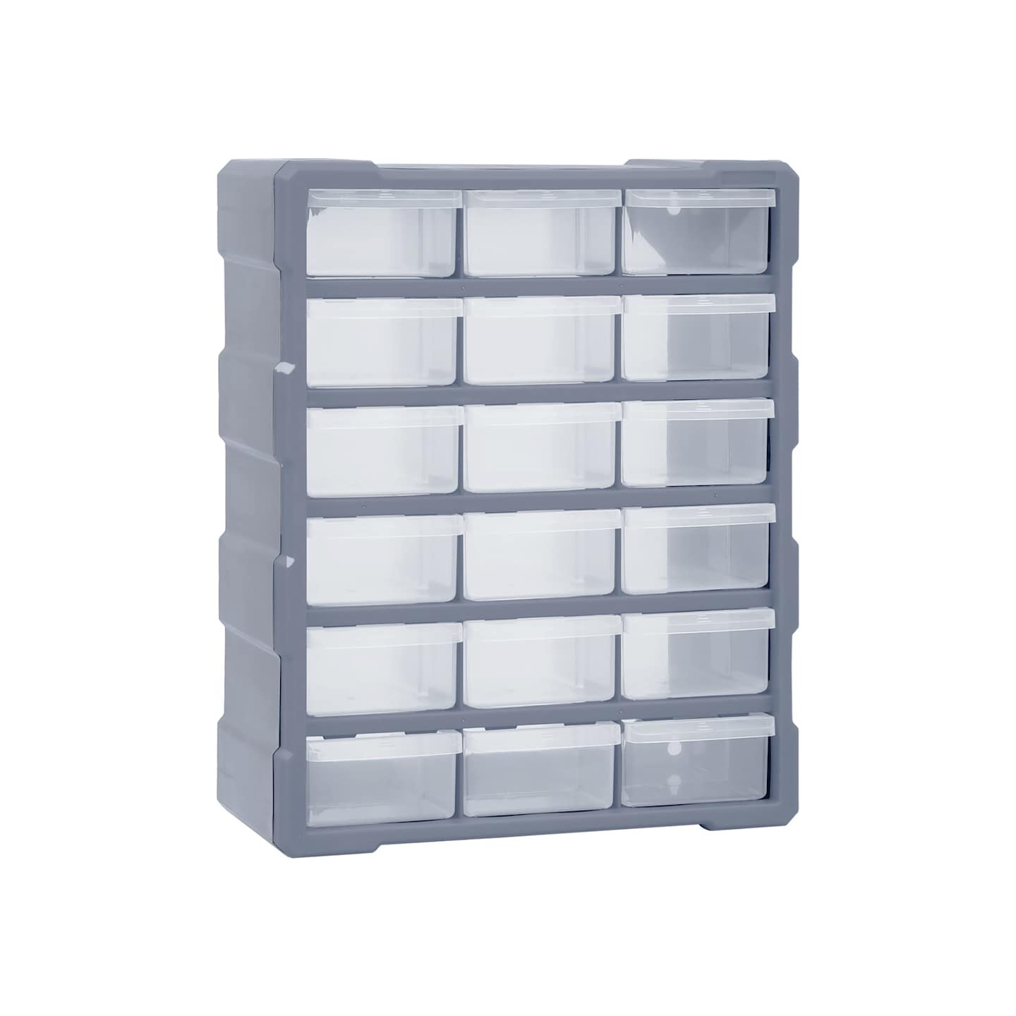 Organisateur multi-tiroirs avec 18 tiroirs centraux 38x16x47 cm