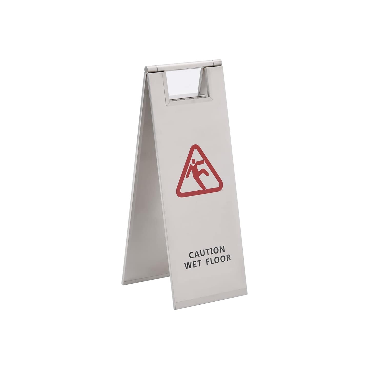 Panneau pliable pour sols mouillés Acier inoxydable
