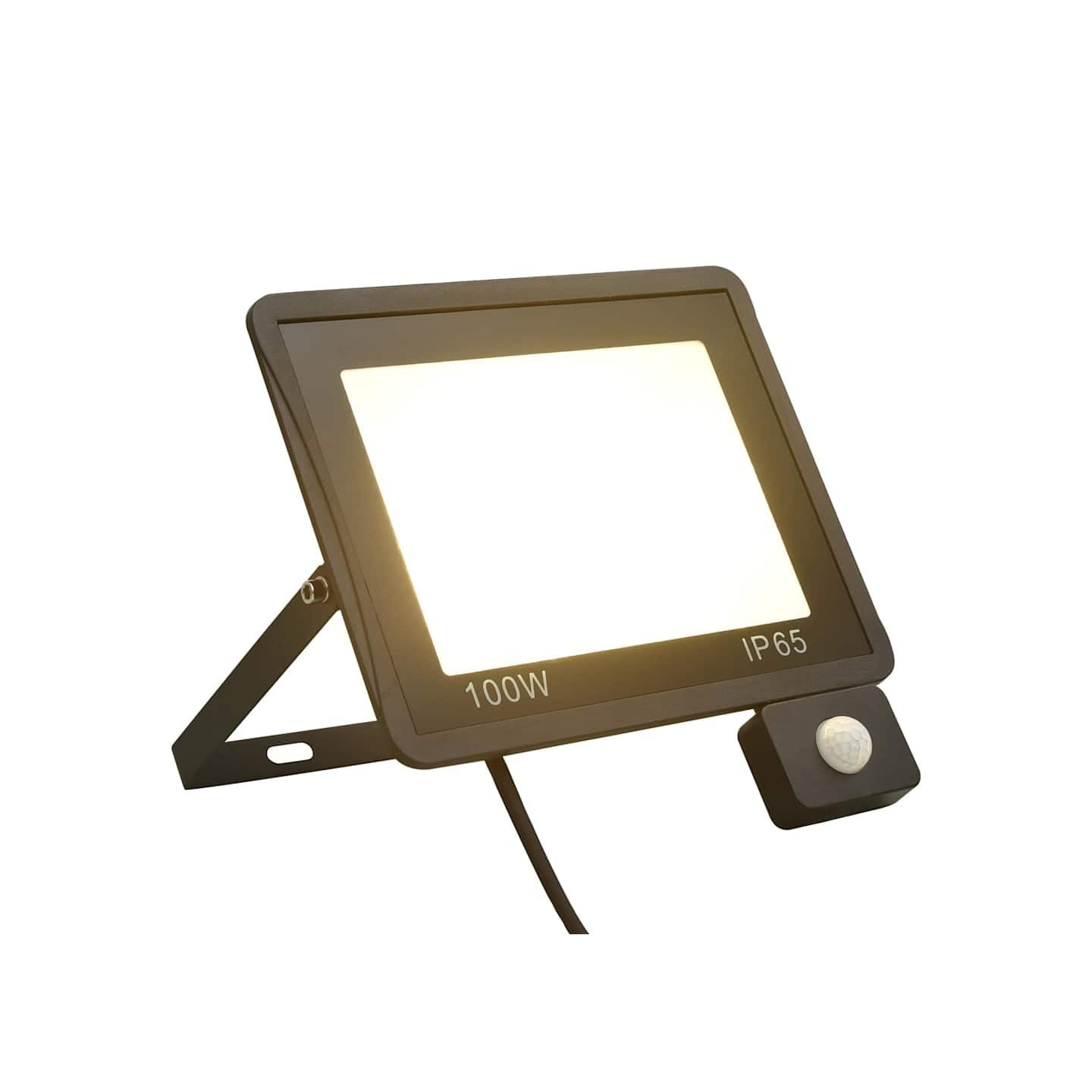 Projecteur à LED avec capteur 100 W Blanc chaud