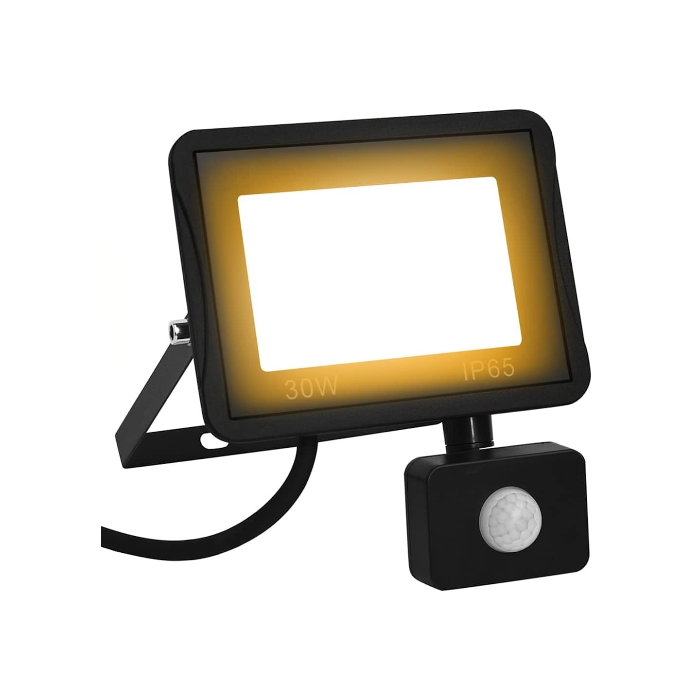 Projecteur à LED avec capteur 30 W Blanc chaud