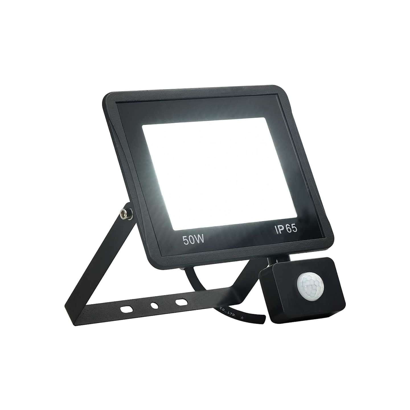Projecteur à LED avec capteur 50 W Blanc froid