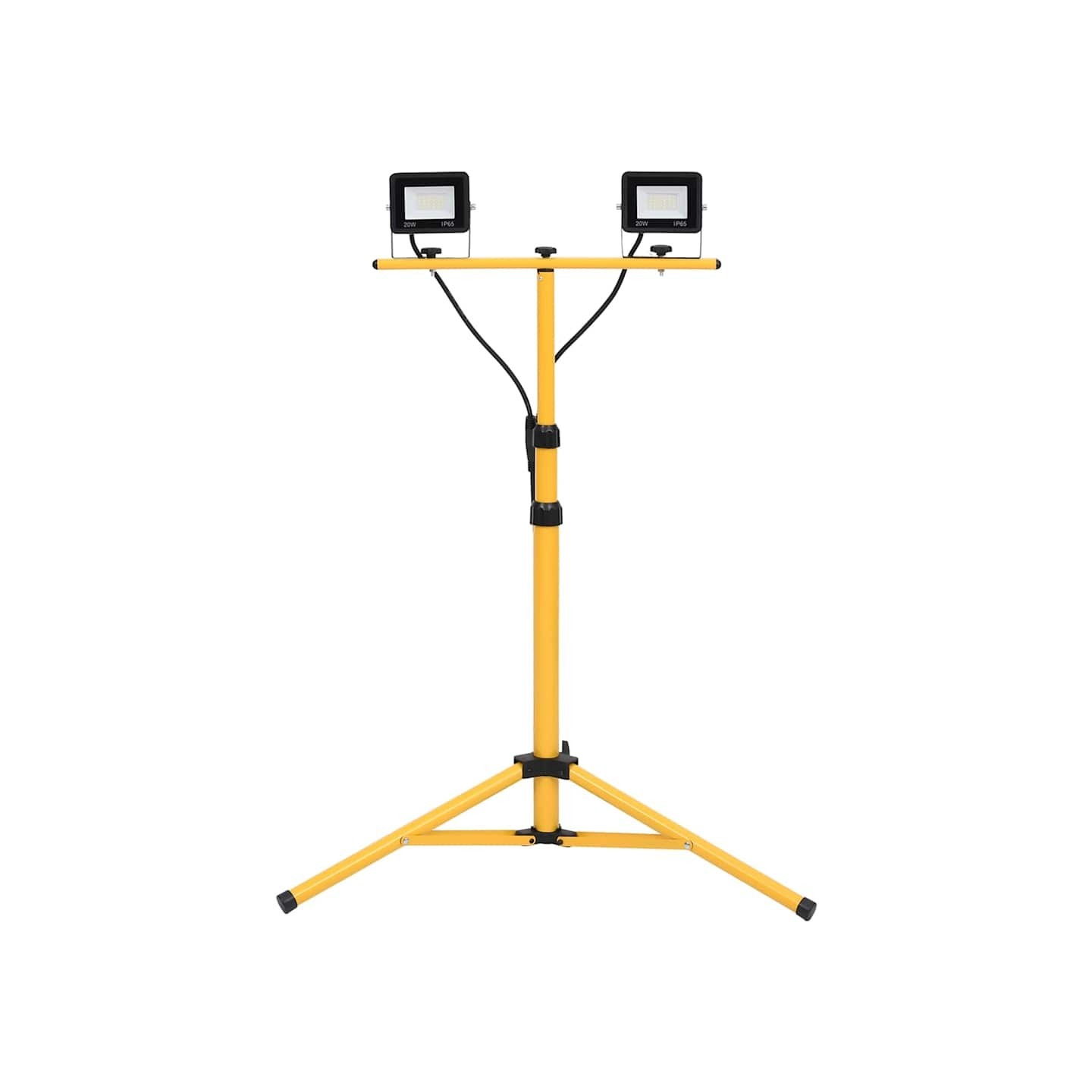 Projecteur à LED avec trépied 2x20 W Blanc froid