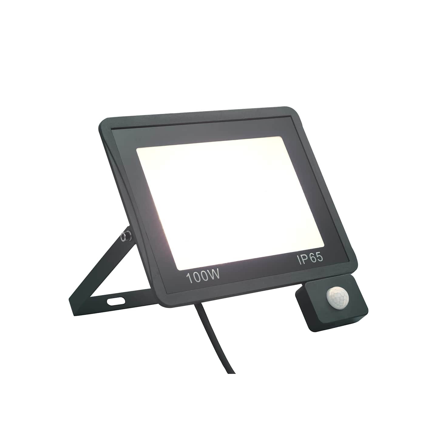 Projecteur à LED avec capteur 100 W Blanc froid