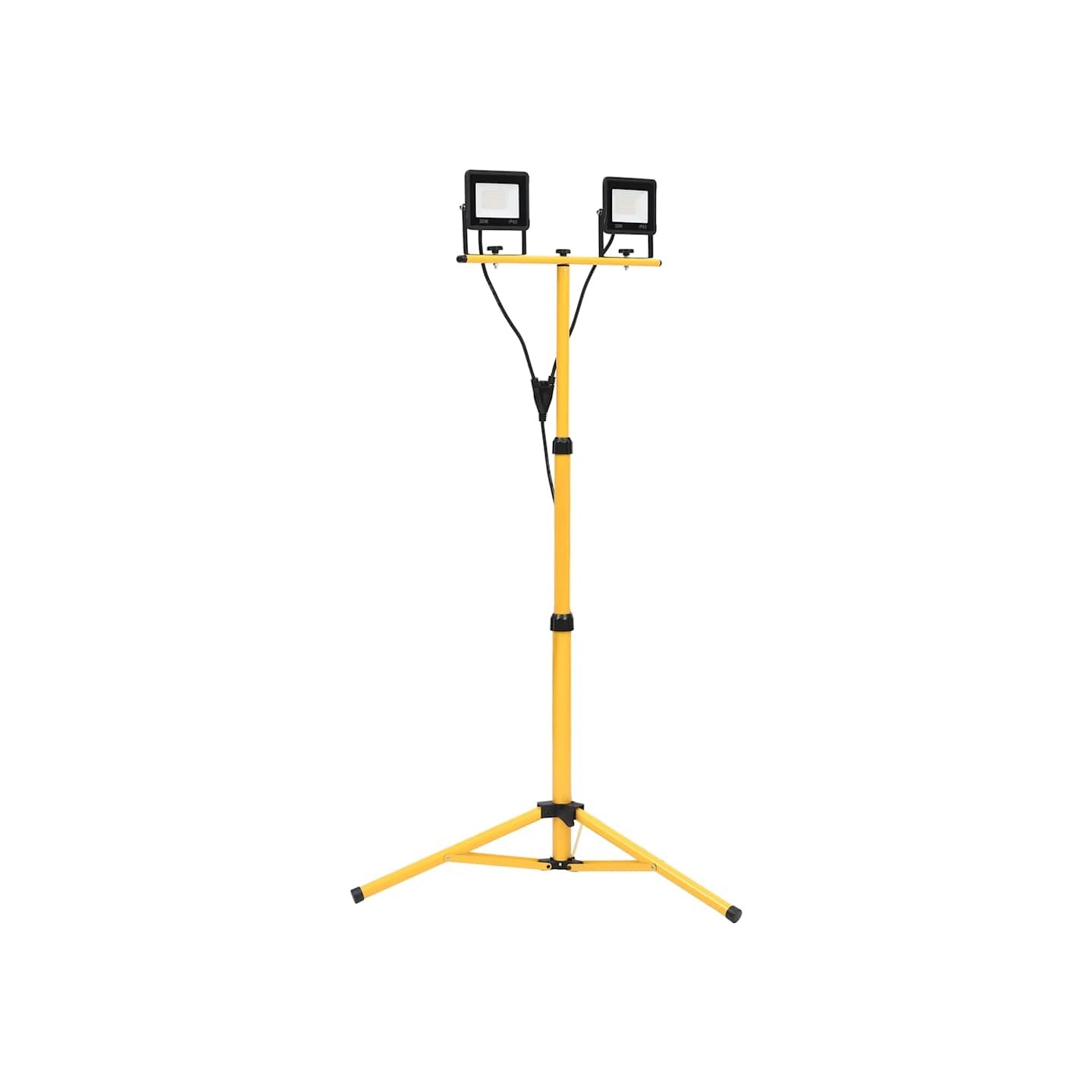 Projecteur à LED avec trépied 2x30 W Blanc froid