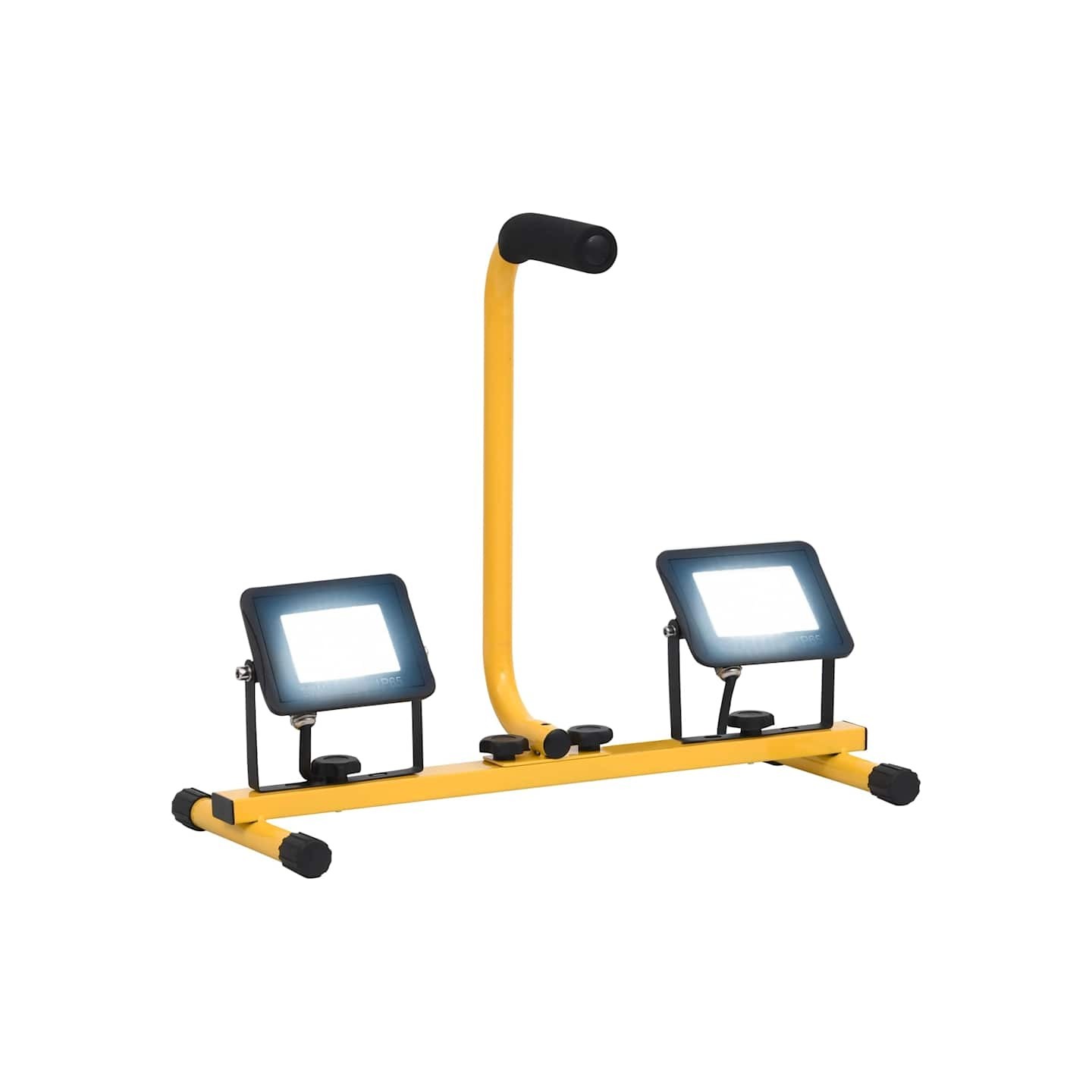 Projecteur à LED avec poignée 2x20 W Blanc froid