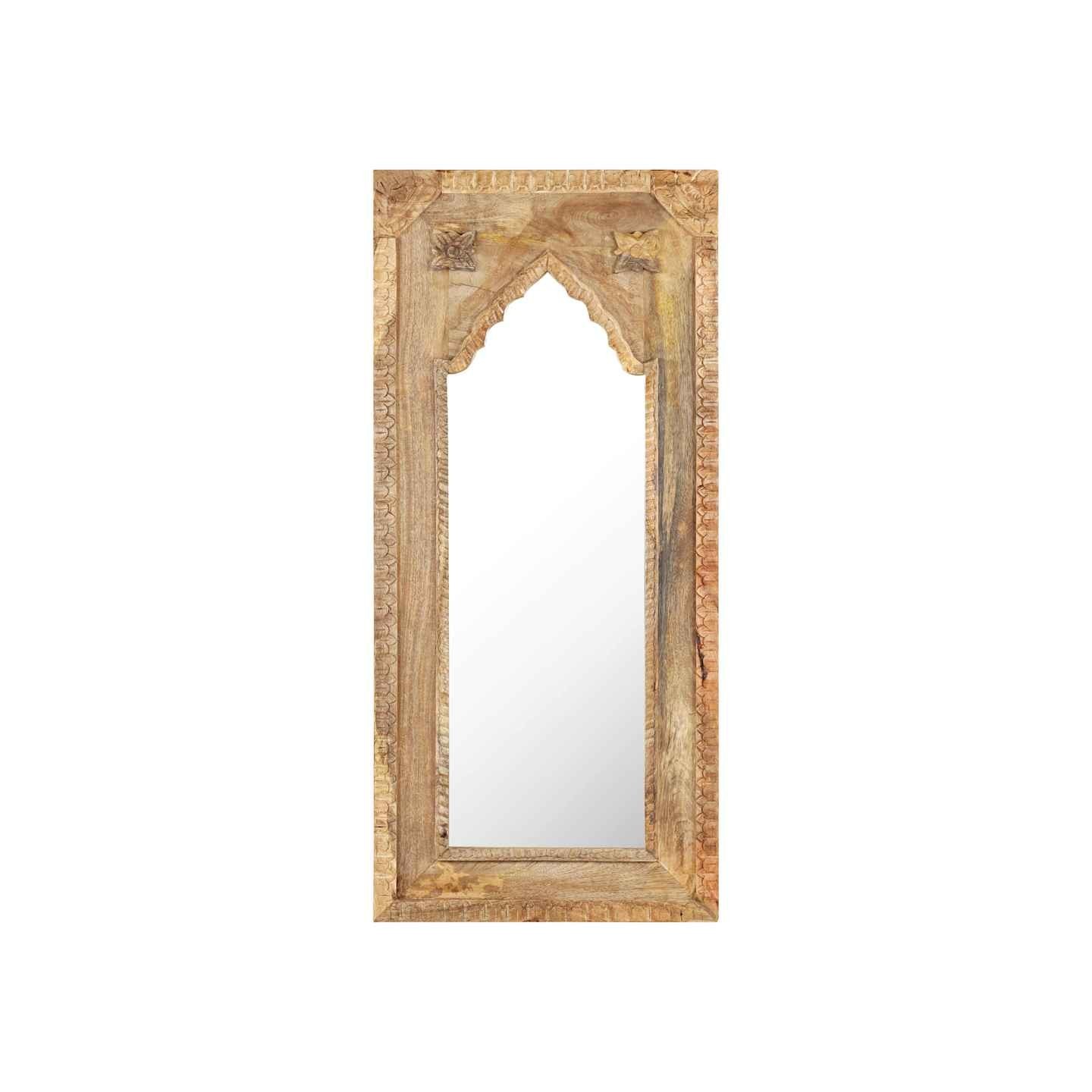 Miroir 50x3x110 cm Bois de manguier massif
